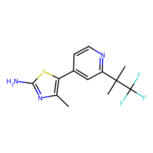 4-Methyl-5-(2-(1,1,1-trifluoro-2-methylpropan-2-yl)pyridin-4-yl)thiazol-2-amine