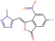 (Z)-6-fluoro-3-((1-methyl-1H-1,2,4-triazol-5-yl)methylene)-4-nitroisobenzofuran-1(3H)-one