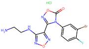 3-(4-((2-Aminoethyl)amino)-1,2,5-oxadiazol-3-yl)-4-(3-bromo-4-fluorophenyl)-1,2,4-oxadiazol-5(4H)-…