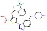 (R)-methyl 5-(6-((4-methylpiperazin-1-yl)methyl)-1H-benzo[d]imidazol-1-yl)-3-(1-(2-(trifluoromethy…