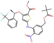 (R)-methyl 5-(2-nitro-5-(pivaloyloxymethyl)phenylamino)-3-(1-(2-(trifluoromethyl)phenyl)ethoxy)thi…