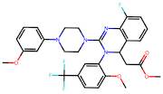 Methyl 2-(8-fluoro-3-(2-methoxy-5-(trifluoromethyl)phenyl)-2-(4-(3-methoxyphenyl)piperazin-1-yl)-3…