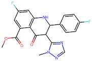 Methyl 7-fluoro-2-(4-fluorophenyl)-3-(1-methyl-1H-1,2,4-triazol-5-yl)-4-oxo-1,2,3,4-tetrahydroquin…