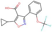 5-Cyclopropyl-3-(2-(trifluoromethoxy)phenyl)isoxazole-4-carboxylic acid