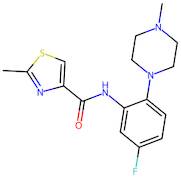 N-(5-Fluoro-2-(4-methylpiperazin-1-yl)phenyl)-2-methylthiazole-4-carboxamide