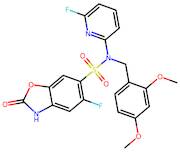 N-(2,4-Dimethoxybenzyl)-5-fluoro-N-(6-fluoropyridin-2-yl)-2-oxo-2,3-dihydrobenzo[d]oxazole-6-sulfo…