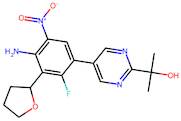 2-{5-[4-Amino-2-fluoro-5-nitro-3-(oxolan-2-yl)phenyl]pyrimidin-2-yl}propan-2-ol