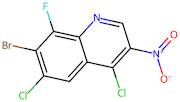 7-Bromo-4,6-dichloro-8-fluoro-3-nitroquinoline