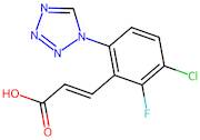 (E)-3-(3-Chloro-2-fluoro-6-(1H-tetrazol-1-yl)phenyl)acrylic acid