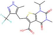 1-Isopropyl-3-methyl-6-((5-methyl-3-(trifluoromethyl)-1H-pyrazol-4-yl)methyl)-2,4-dioxo-1,2,3,4-te…