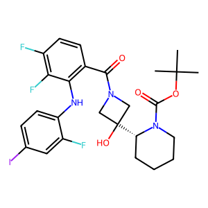 (R)-tert-butyl 2-(1-(3,4-difluoro-2-((2-fluoro-4-iodophenyl)amino)benzoyl)-3-hydroxyazetidin-3-yl)…