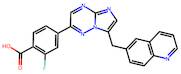 2-Fluoro-4-[7-[(quinolin-6-yl)methyl]imidazo[1,2-b][1,2,4]triazin-2-yl]benzoic acid