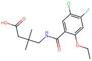 4-(5-Chloro-2-ethoxy-4-fluorobenzamido)-3,3-dimethylbutanoic acid