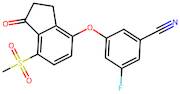 3-Fluoro-5-((7-(methylsulfonyl)-1-oxo-2,3-dihydro-1H-inden-4-yl)oxy)benzonitrile