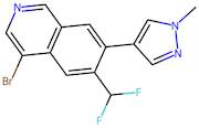 4-Bromo-6-(difluoromethyl)-7-(1-methyl-1H-pyrazol-4-yl)isoquinoline