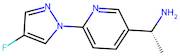 (R)-1-(6-(4-Fluoro-1H-pyrazol-1-yl)pyridin-3-yl)ethan-1-amine