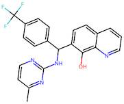 7-(((4-Methylpyrimidin-2-yl)amino)(4-(trifluoromethyl)phenyl)methyl)quinolin-8-ol