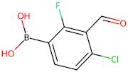 4-Chloro-2-fluoro-3-formylphenylboronic acid