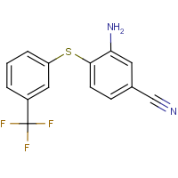 3-Amino-4-{[3-(trifluoromethyl)phenyl]thio}benzonitrile