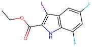 Ethyl 5,7-difluoro-3-iodo-1H-indole-2-carboxylate