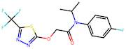 N-(4-fluorophenyl)-N-isopropyl-2-((5-(trifluoromethyl)-1,3,4-thiadiazol-2-yl)oxy)acetamide