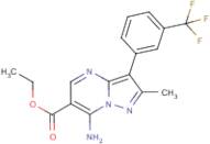 Ethyl 7-amino-2-methyl-3-[3-(trifluoromethyl)phenyl]pyrazolo[1,5-a]pyrimidine-6-carboxylate