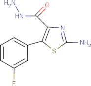 2-Amino-5-(3-fluorophenyl)-1,3-thiazole-4-carbohydrazide