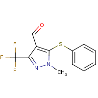 1-Methyl-5-(phenylsulphanyl)-3-(trifluoromethyl)-1H-pyrazole-4-carboxaldehyde