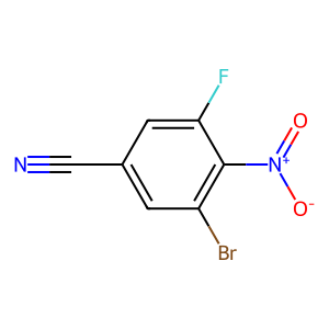 3-Bromo-5-fluoro-4-nitrobenzonitrile