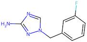 1-[(3-fluorophenyl)methyl]-1h-1,2,4-triazol-3-amine