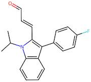 (E)-3-(3-(4-Fluorophenyl)-1-isopropyl-1H-indol-2-yl)acrylaldehyde