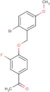 1-{4-[(2-Bromo-5-methoxybenzyl)oxy]-3-fluorophenyl}ethan-1-one