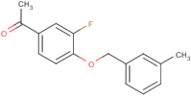1-[3-Fluoro-4-(3-methylbenzyloxy)phenyl]-1-ethanone
