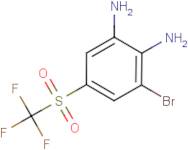 3-Bromo-5-[(trifluoromethyl)sulphonyl]benzene-1,2-diamine