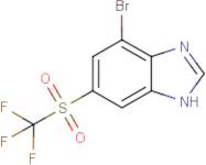 4-Bromo-6-[(trifluoromethyl)sulphonyl]-1H-benzimidazole