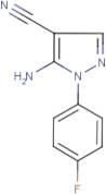 5-Amino-1-(4-fluorophenyl)-1H-pyrazole-4-carbonitrile
