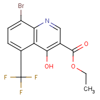 Ethyl 8-bromo-4-hydroxy-5-(trifluoromethyl)quinoline-3-carboxylate