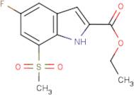 Ethyl 5-fluoro-7-(methylsulphonyl)-1H-indole-2-carboxylate