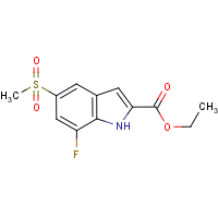 Ethyl 7-fluoro-5-(methylsulphonyl)-1H-indole-2-carboxylate