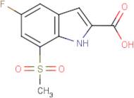 5-Fluoro-7-(methylsulphonyl)-1H-indole-2-carboxylic acid