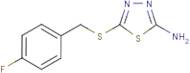 2-Amino-5-[(4-fluorobenzyl)thio]-1,3,4-thiadiazole