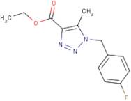 Ethyl 1-(4-fluorobenzyl)-5-methyl-1H-1,2,3-triazole-4-carboxylate