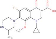 1-Cyclopropyl-6-fluoro-8-methoxy-7-(3-methylpiperazin-1yl)-4-oxo-1,4-dihydroquinoline-3-carboxylic a