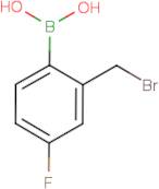 2-(Bromomethyl)-4-fluorobenzeneboronic acid
