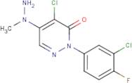 4-Chloro-2-(3-chloro-4-fluorophenyl)-5-(1-methylhydrazino)-3(2H)-pyridazinone