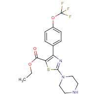 Ethyl 2-piperazin-1-yl-4-[4-(trifluoromethoxy)phenyl]-1,3-thiazole-5-carboxylate