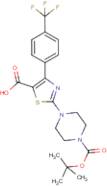 2-(Piperazin-1-yl-N-BOC protected)-4-[4-(trifluoromethyl)phenyl]-1,3-thiazole-5-carboxylic acid