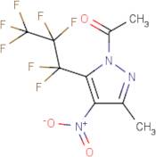 1-Acetyl-5-(heptafluoropropyl)-3-methyl-4-nitro-1H-pyrazole