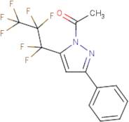 1-Acetyl-5-(heptafluoropropyl)-3-phenyl-1H-pyrazole