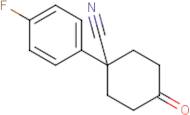 1-(4-Fluorophenyl)-4-oxocyclohexane-1-carbonitrile